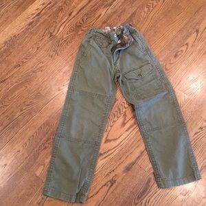 Olive green gap khaki pants (adjustable) size 8